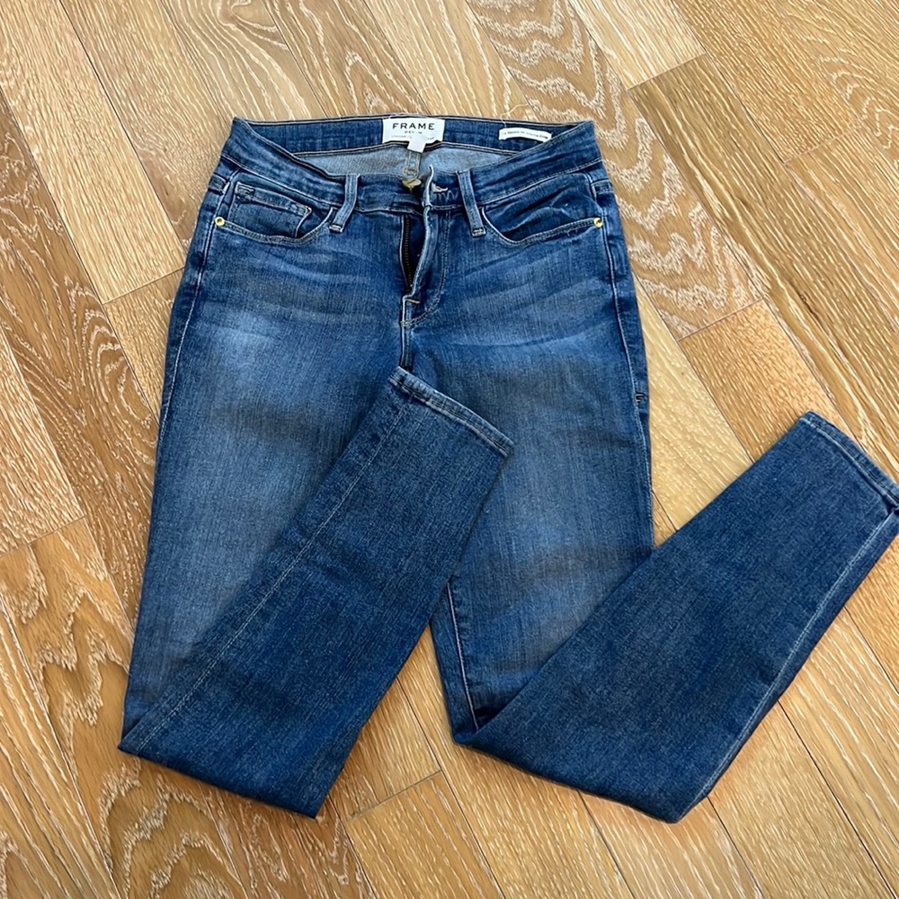 Frame Le Skinny de Jeanne crop jean